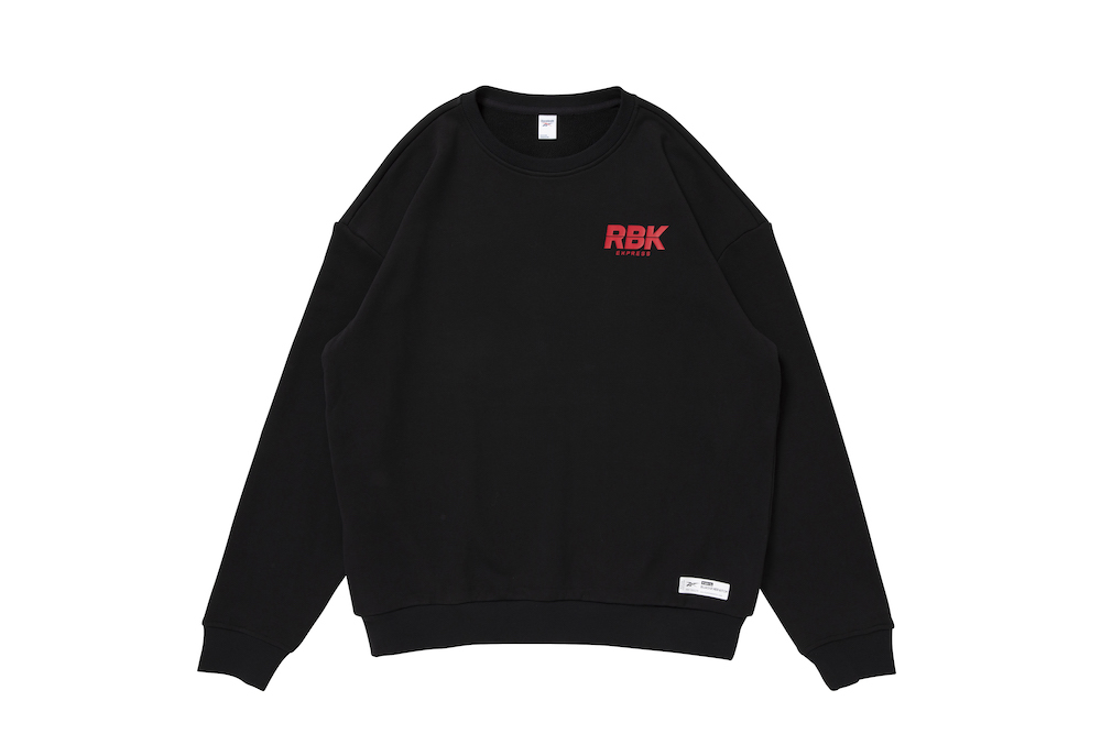 リーボック ブラックアイパッチ クルースウェットTシャツ ブラック reebok-designed-by-blackeyepatch-cl-bep-crew-sweatshirt-front