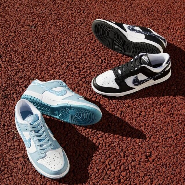 ナイキ ダンク ロー ウィメンズ ペイズリー Nike-Dunk-Low-Black-Blue-Paisley-image