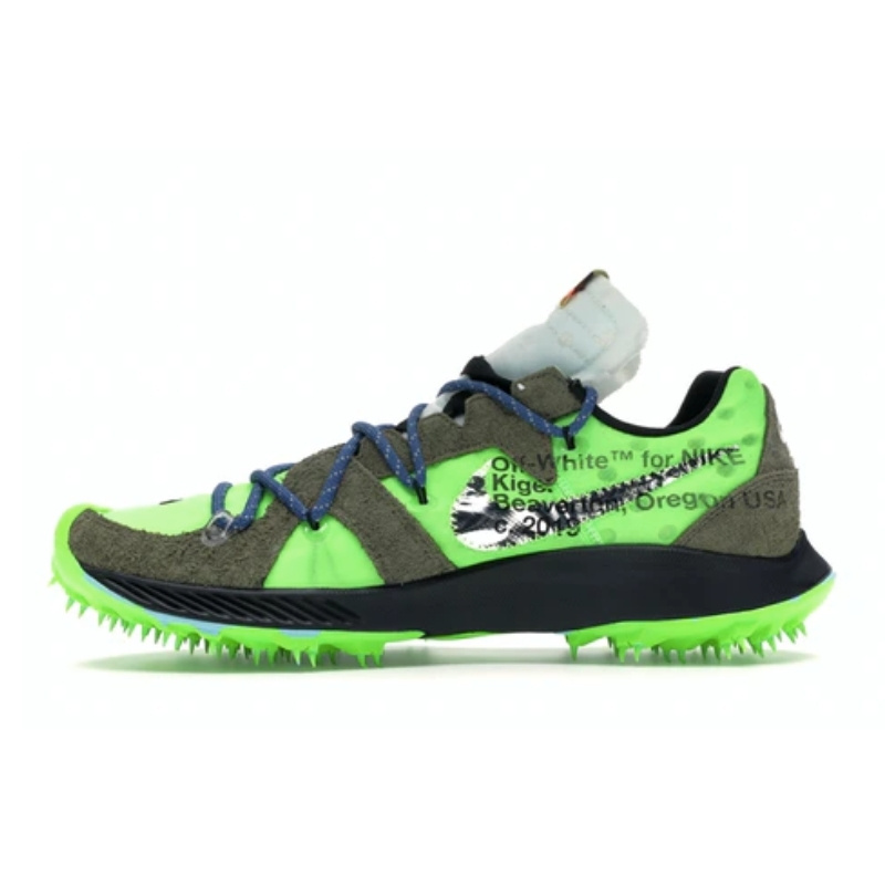 Off-White × Nike 歴代コラボスニーカーまとめ エア ズーム テラ キガー 5 グリーン Off-White-Nike-Air-Zoom-Terra-Kiger-5-green