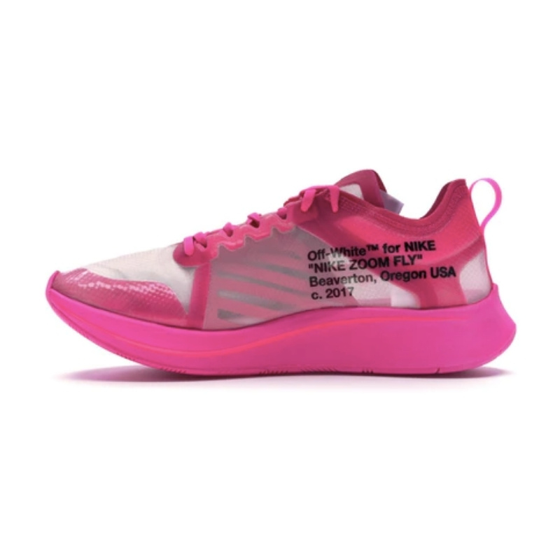Off-White × Nike 歴代コラボスニーカーまとめ ズーム フライ SP チューリップ ピンク Off-White-Nike-Zoom-Fly-SP-Tulip-Pink