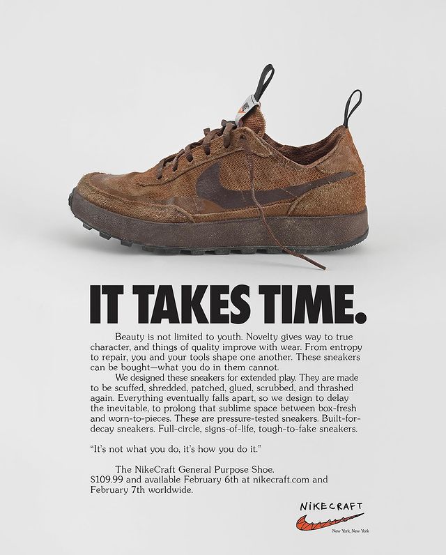 新色登場【Tom Sachs x NikeCraft ”General Purpose Shoe”】トム・サックス注目の新作は