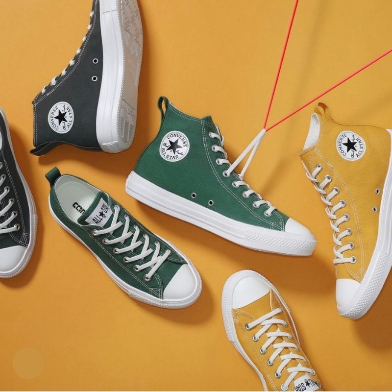国内発★Converse ALL STAR ライトグリーン HI/OX 口コミ・レビュー｜国内発☆Converse ALL STAR ライトグリーン
