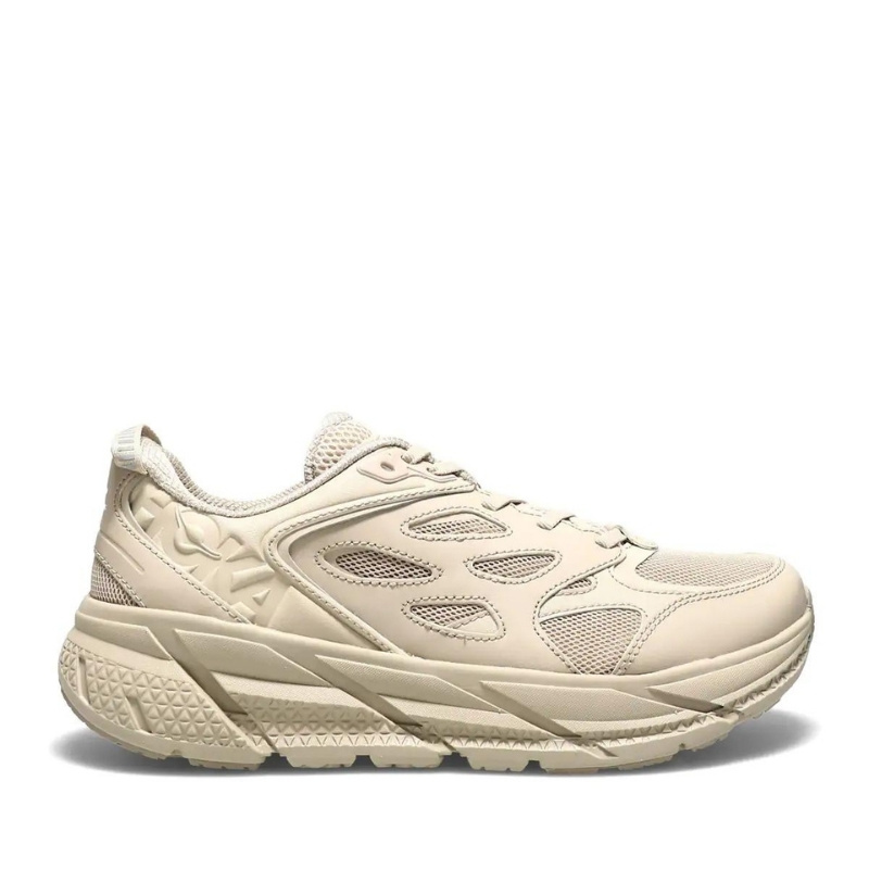 C*G様 【1回使用/美品】HOKA クリフトンL ベージュ 27cm Clif 発売中【HOKA ONEONE CLIFTON L】ベージュのワントーンが