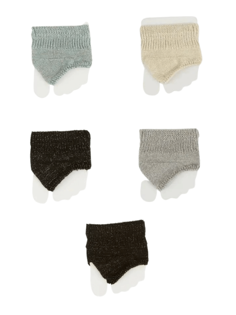 タビオ 無地ラメトングtabio-plain-glitter-tongs-socks-03