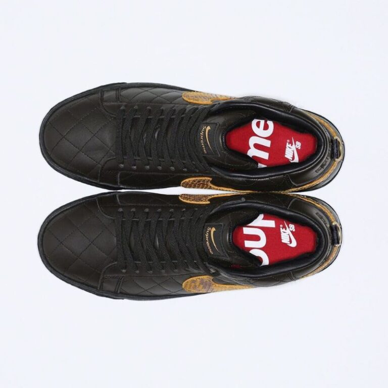 9月10日発売【Supreme x Nike SB Blazer Mid】ブラックのキルティング 