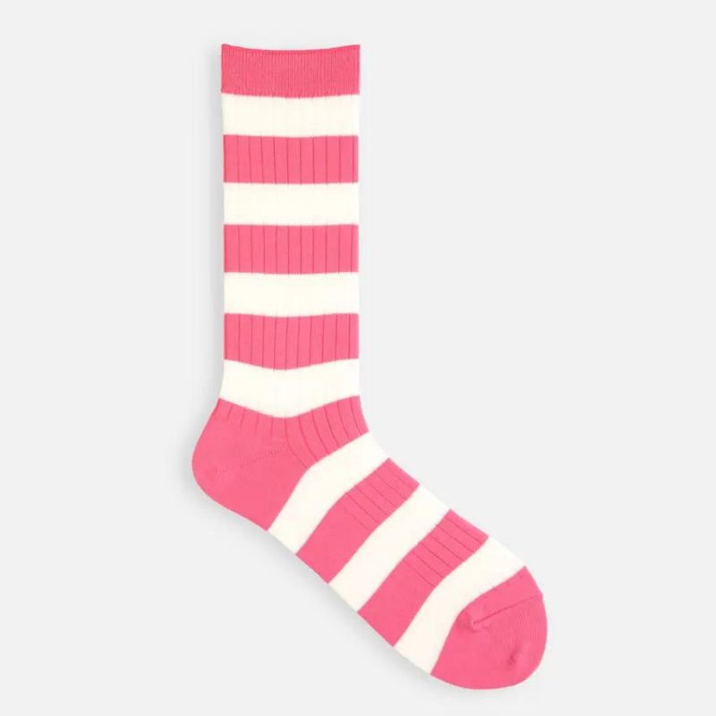 タビオ‐ソックス‐ボーダー‐ピンク‐Tabio_socks_border_pink