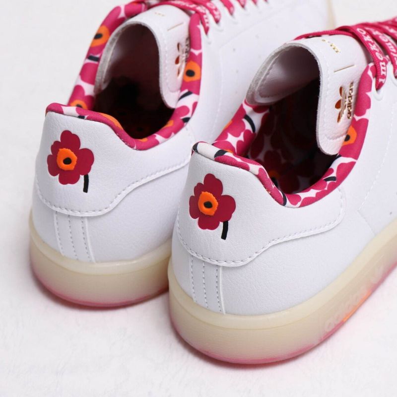 27.5cm【完売品】アディダス スタンスミス マリメッコ adidas STAN SMITH × Marimekko GX8841 コラボ 花柄 ホワイト ピンク スニーカー