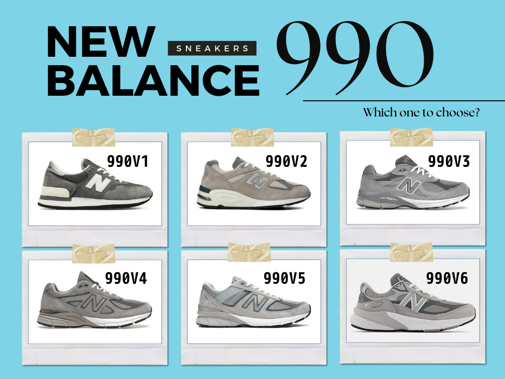 New Balanceの傑作「990」シリーズ 人気モデルの見分け方&特徴を解説