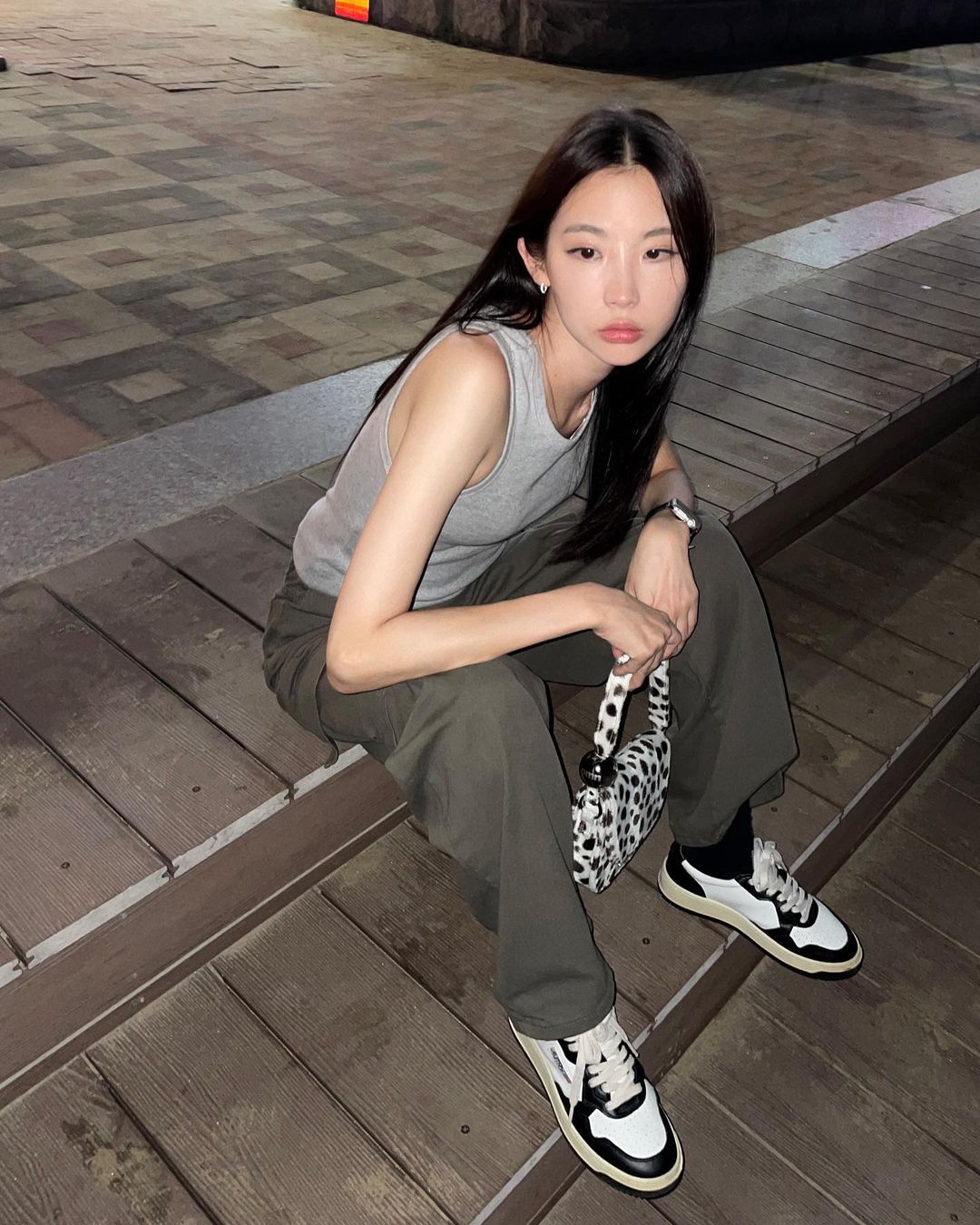 AUTRY Sneakers Outfit オートリー スニーカー コーデ 韓国 人気