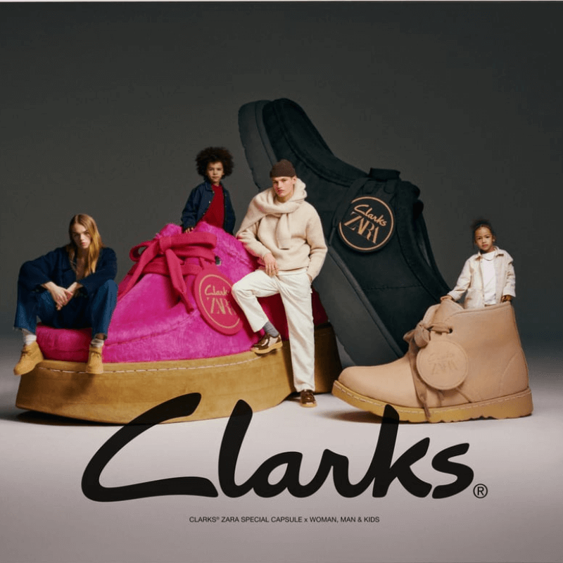 発売中【ZARA x Clarks Wallabee】高級感溢れるハラコ素材でアレンジしたコラボ限定デザイン