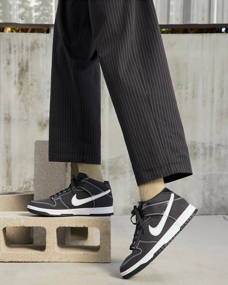 ナイキ ダンク ミッド ペールアイボリー オフノワール Nike-Dunk-Mid-off-noir-09