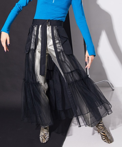 Maison Special tulle skirt image チュールスカート コーデ