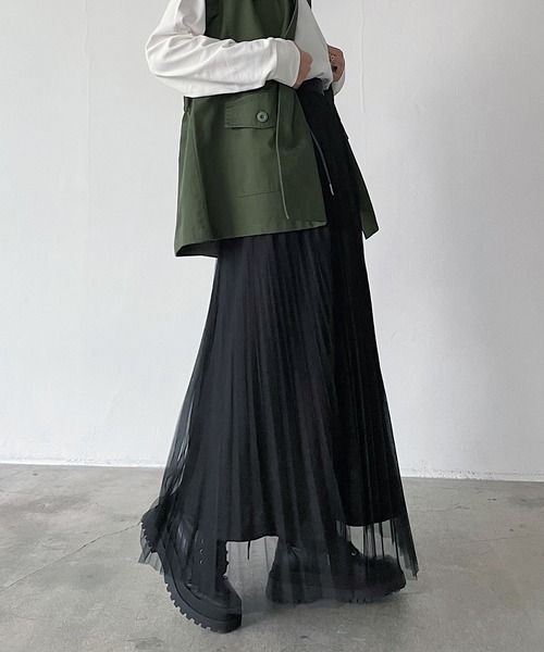tulle skirt styling idea チュールスカート 大人 女子 コーディネート スタイリング