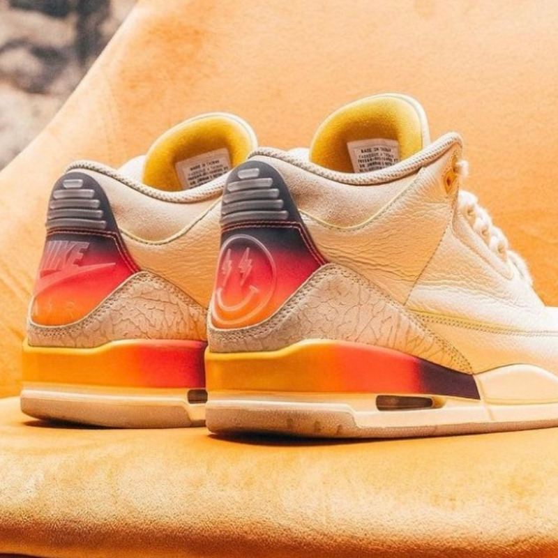 25.0cm J Balvin × Nike AirJordan3 Sunset - www.sorbillomenu.com