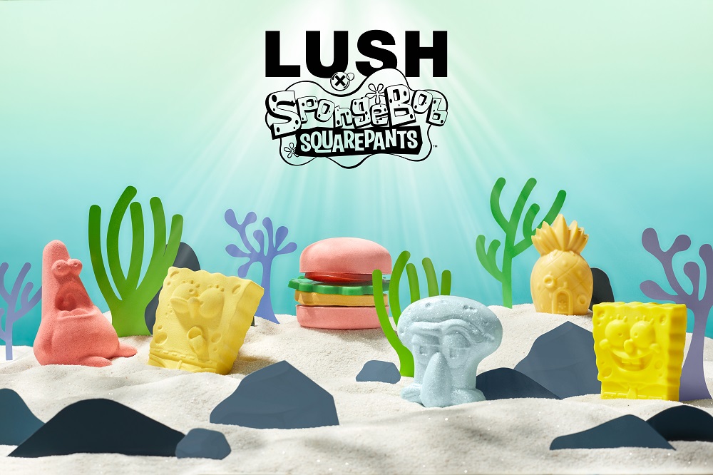 6月29日発売【LUSH x スポンジボブ】夏のバスタイムが楽しくなるキュートなコラボアイテム