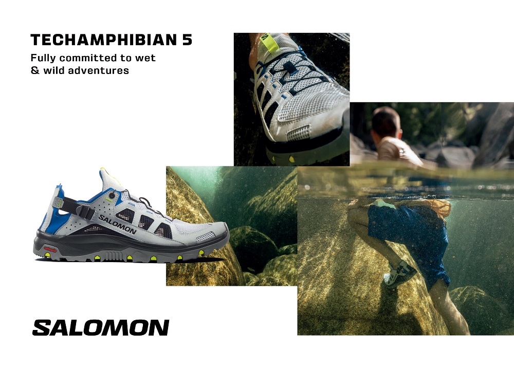 発売中【Salomon TECHAMPHIBIAN 5】水陸両用で夏のアウトドアも快適！アップデートした第5世代モデル