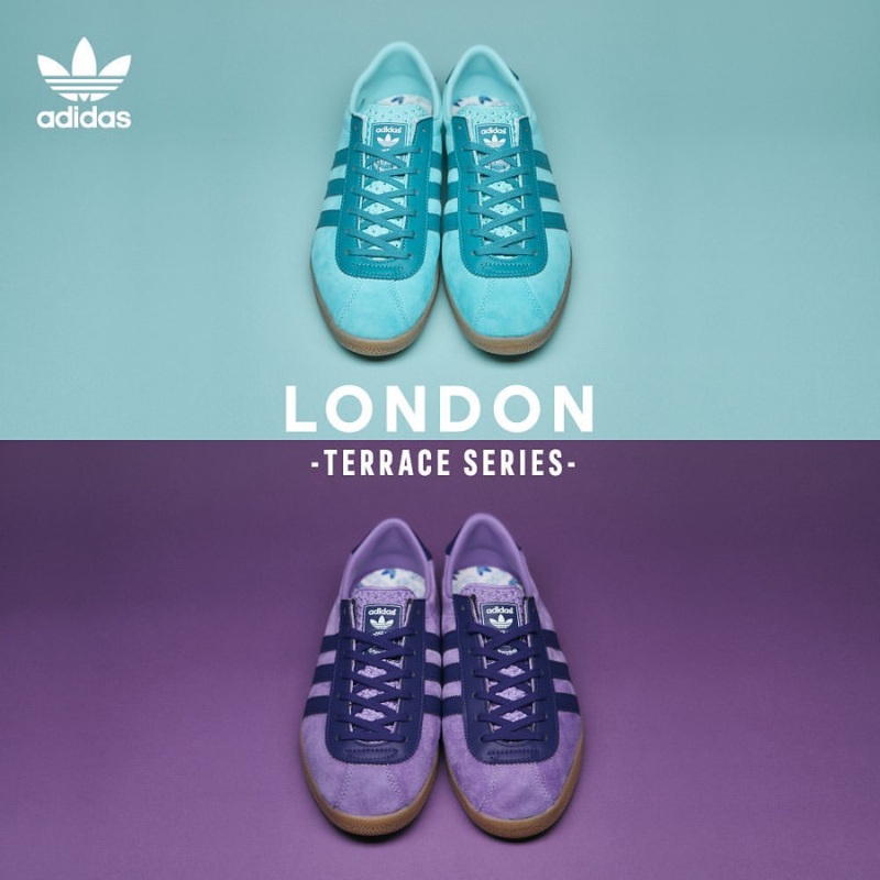 8月24日発売【adidas LONDON TERRACE SERIES “Purple” & “Aqua Green”】英国ポンド紙幣のカラーをサンプリング