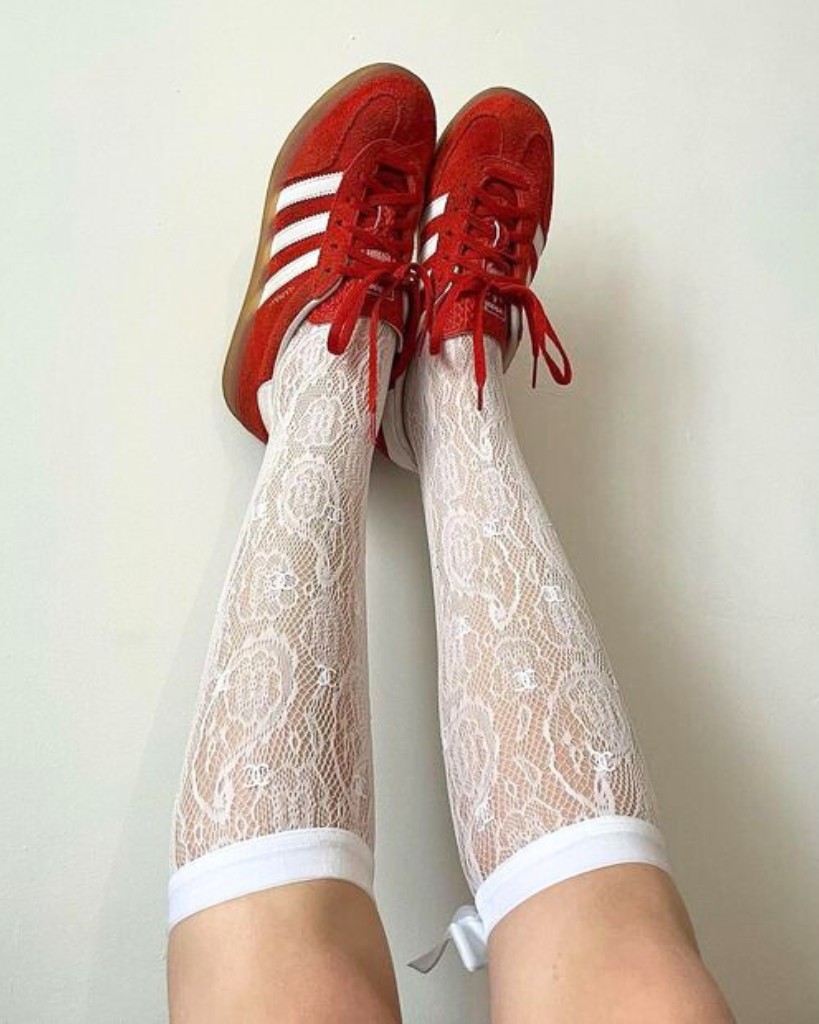 レース靴下 ファッション トレンド lace-Socks-01