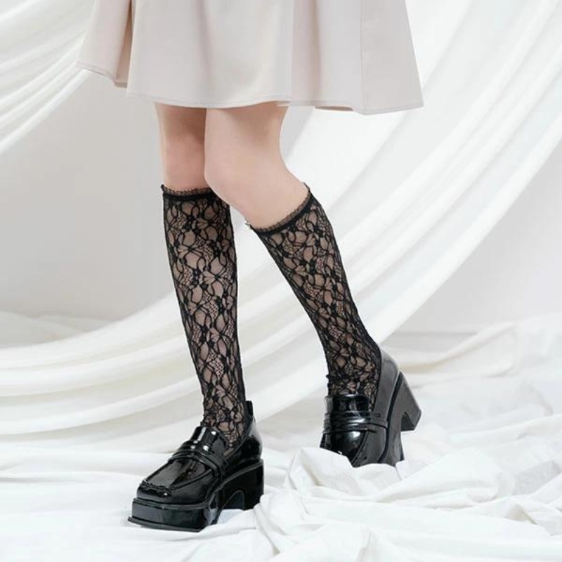 レース靴下 ファッション トレンド lace-Socks-13