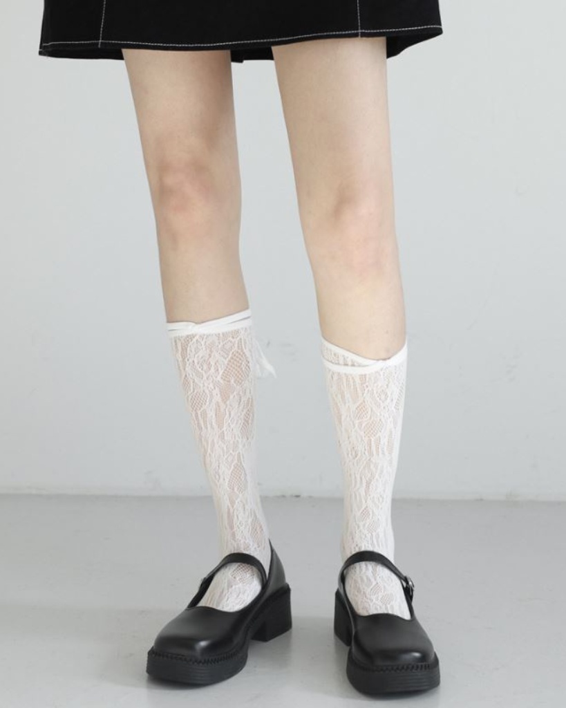 レース靴下 ファッション トレンド lace-Socks-20