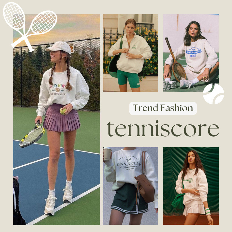 最新トレンドファッション【tenniscore(テニスコア)】テニスウェアから着想を得たスポーティなスタイルが注目度急上昇中
