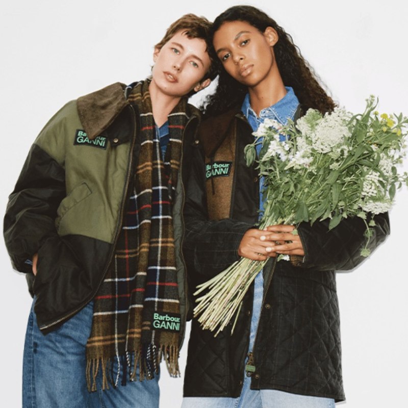 【Barbour x GANNI】★人気ブランド★ウルスカーフ 楽天市場】バブアー x ガニー Barbour x GANNI マフラー