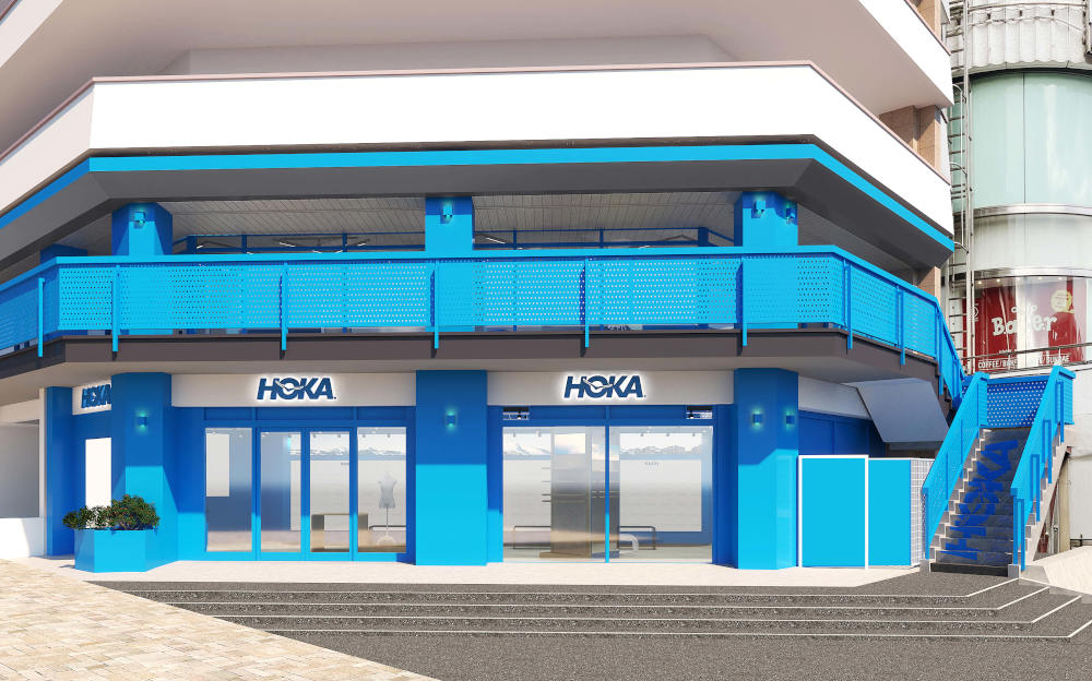 2月22日オープン【HOKA®国内最大の直営ストア「ホカ 原宿」】銭湯のようなコミュニティスペースも併設