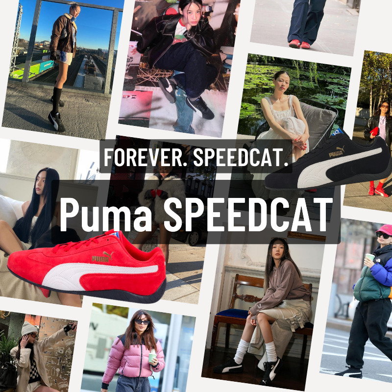 ネクストトレンド速報【Puma SPEEDCAT】海外インフルエンサーもいち早く取り入れる次なる“it”なスニーカーはこれ！？