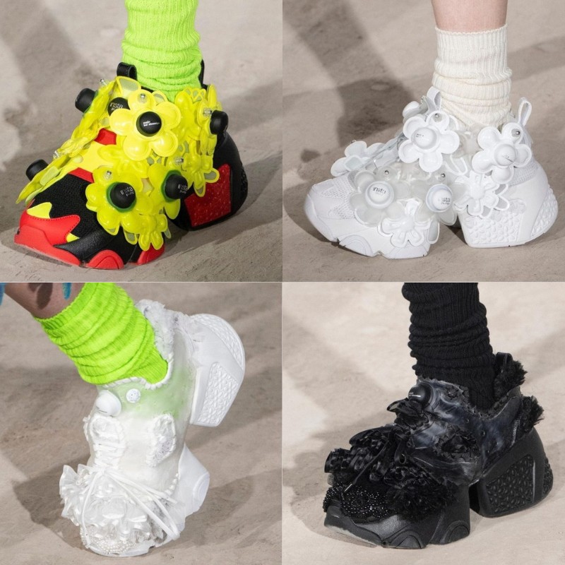 8月/9月順次発売【Noir Kei Ninomiya x Reebok Instapump Fury】フラワーパーツやレースで華やかなスタイルにアレンジ