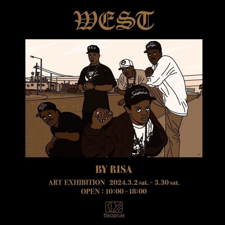 リサ 個展 ウエスト risa-west-west-coast-hiphop-2024-1