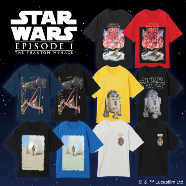 4月27日発売【STAR WARS x atmos capsule collection】スター・ウォーズ/ファントム・メナス (エピソード1)をテーマにしたシャツ