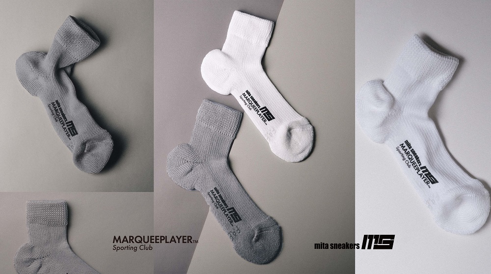 5月3日発売【MARQUEE PLAYER HYBRID RIB SOCKS SS "Made in JAPAN" "mita sneakers"】3社協業によるクォーターソックス