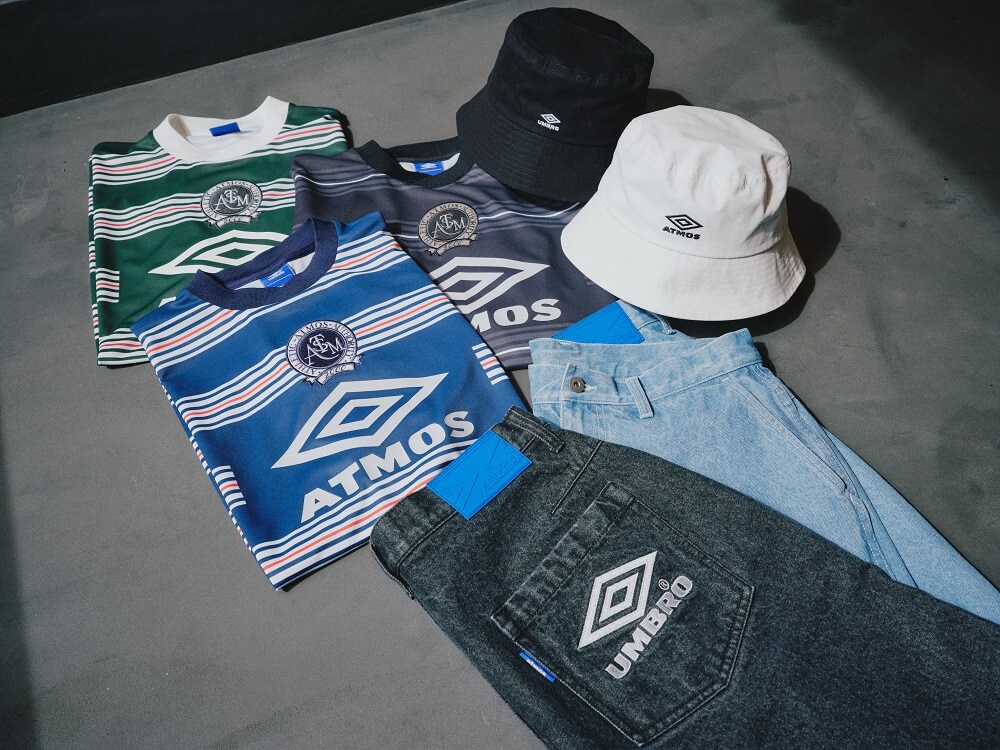 5月25日発売【UMBRO × atmos コラボコレクション】90年代ストリートファッションを意識したアイテム