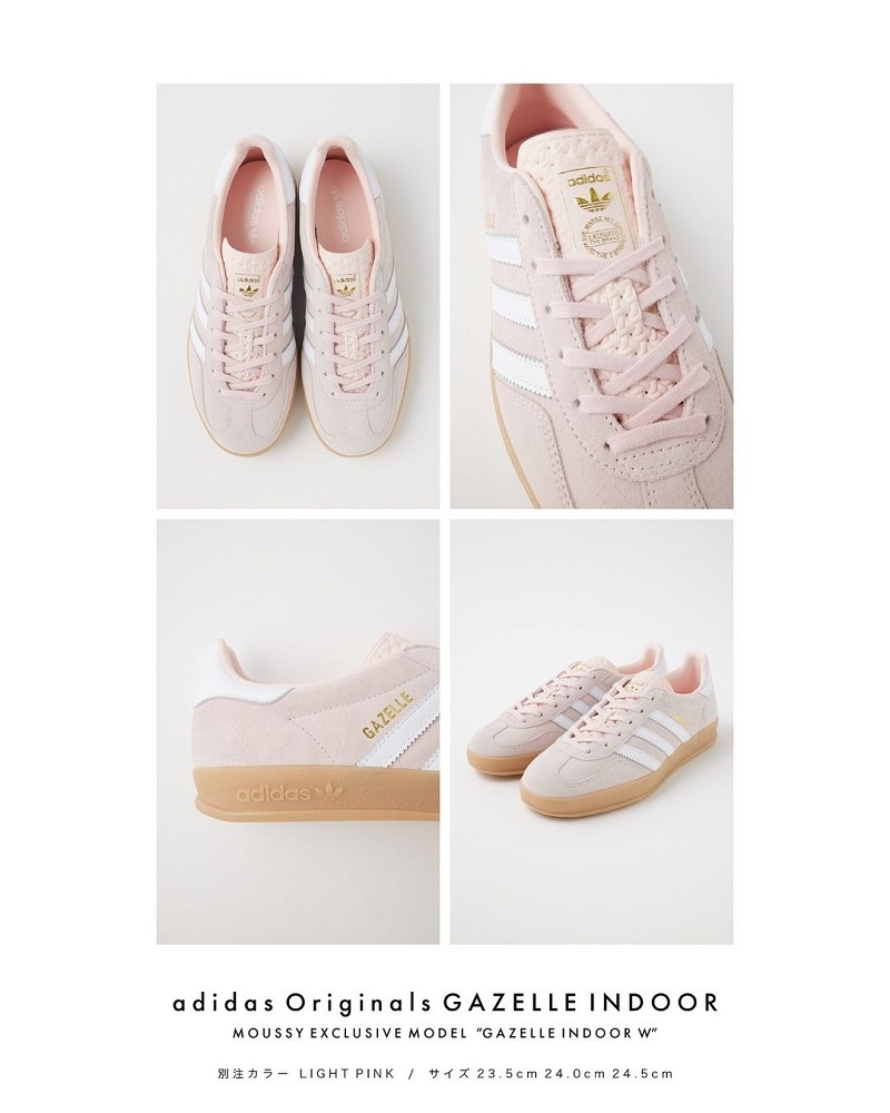 6月14日発売｜adidas OriginalsxMOUSSY “GAZELLE INDOOR W”の定価 