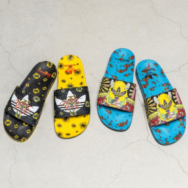 アディダス オリジナルス アディレッタタナアミ コラボ 田名網敬一 adidas-originals-adilette-tanaami-1