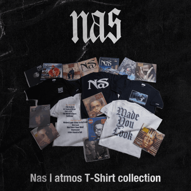 アトモス ナズ コラボTシャツ atmos-x-nas-made-you-look-t-shirt-11