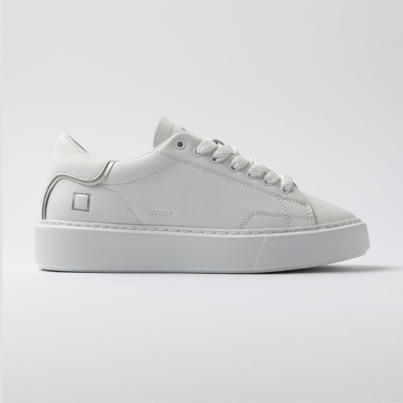 D.A.T.E. SFERA CALF WHITE