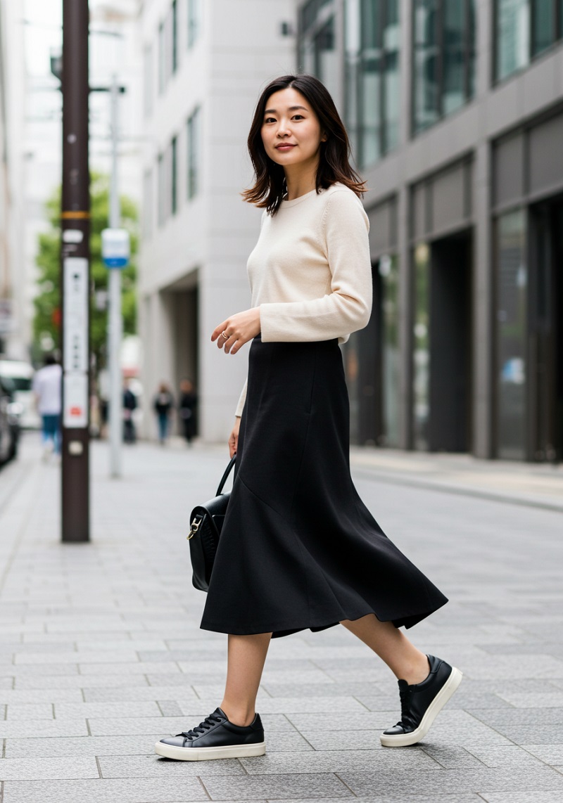 通勤にぴったり！きれいめスニーカーで叶える大人のスタイル
