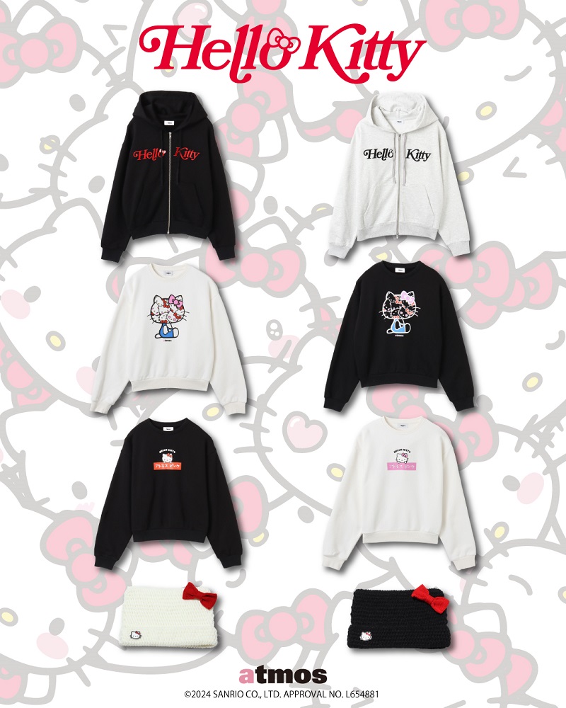 “atmos pink × HELLO KITTY”のコラボレーション第二弾が登場