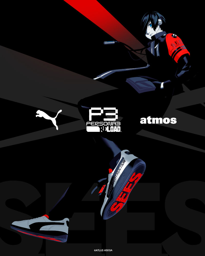 12月24日発売｜PUMA PALERMO P3R ATMOS 『ペルソナ3 リロード』と トリプルコラボレーションした別注モデルが登場