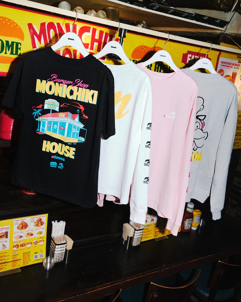 atmos pink x MONICHIKI HOUSE コラボレーションアパレル