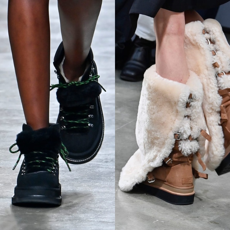 sacai × UGG サカイ × アグ ブラウン ムートンブーツ 27cm（sacai×UGG 