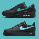 ナイキ エアマックス90 & エアフォース1 "ブラック ティファニー" Nike Air Max90 & Air Force1 Low “Black Tiffany”