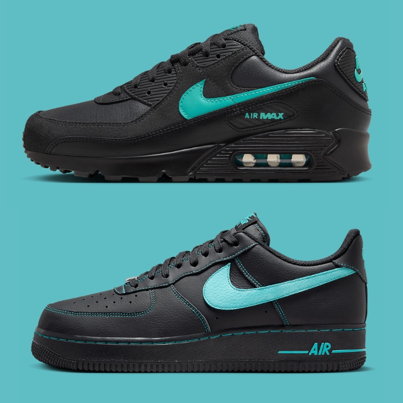 2025年海外発売｜Nike Air Max90 & Air Force1 Low “Black Tiffany”の定価・抽選・販売店舗情報