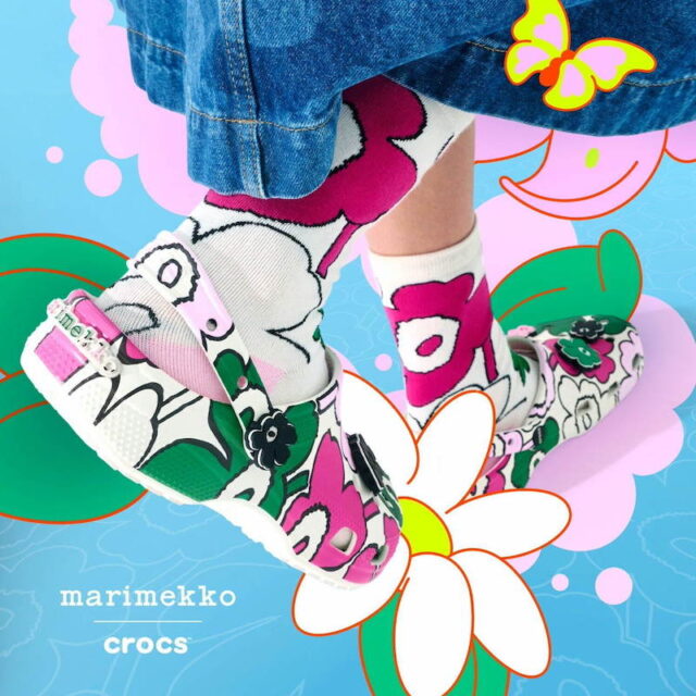 Marimekko x crocs 親子で楽しめる花柄フットウェア！