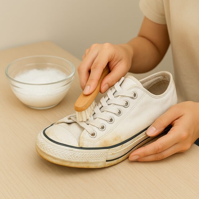 スニーカーの黄ばみを落とす方法｜自宅でできる簡単ケアと注意点を解説