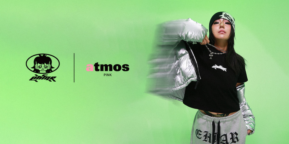 7月4日受注開始/9月6日発売｜「atmos pink」とダンサー・振付師「Akanen」のコラボレーションアパレルが完成