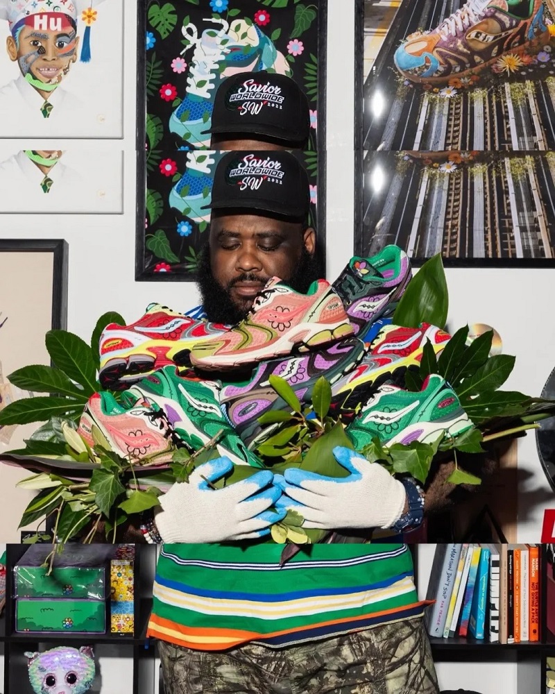 Jae Tips x Saucony ProGrid Triumph 4 "Flowers Grow Uptown"