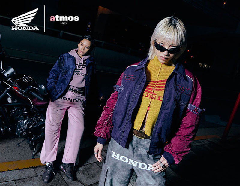 10月20日予約開始/25日発売｜atmos・atmos pinkがバイクメーカー「HONDA」とのコラボレーションアイテムを発売