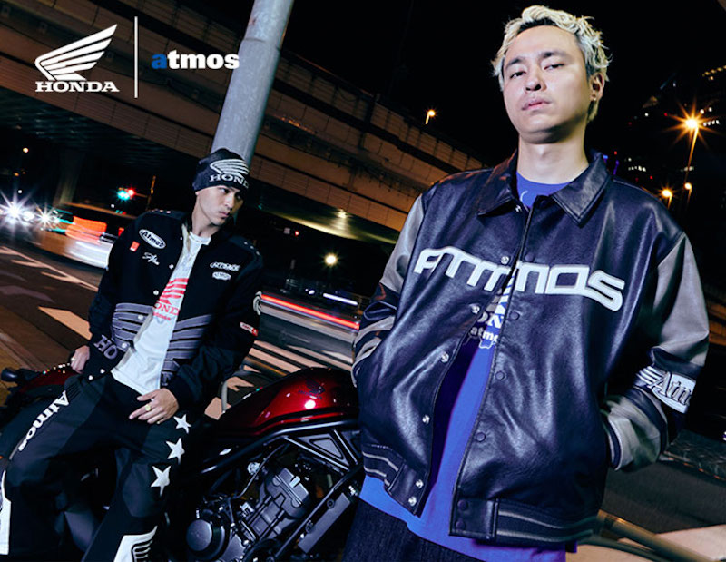 10月20日予約開始/25日発売｜atmos・atmos pinkがバイクメーカー「HONDA」とのコラボレーションアイテムを発売
